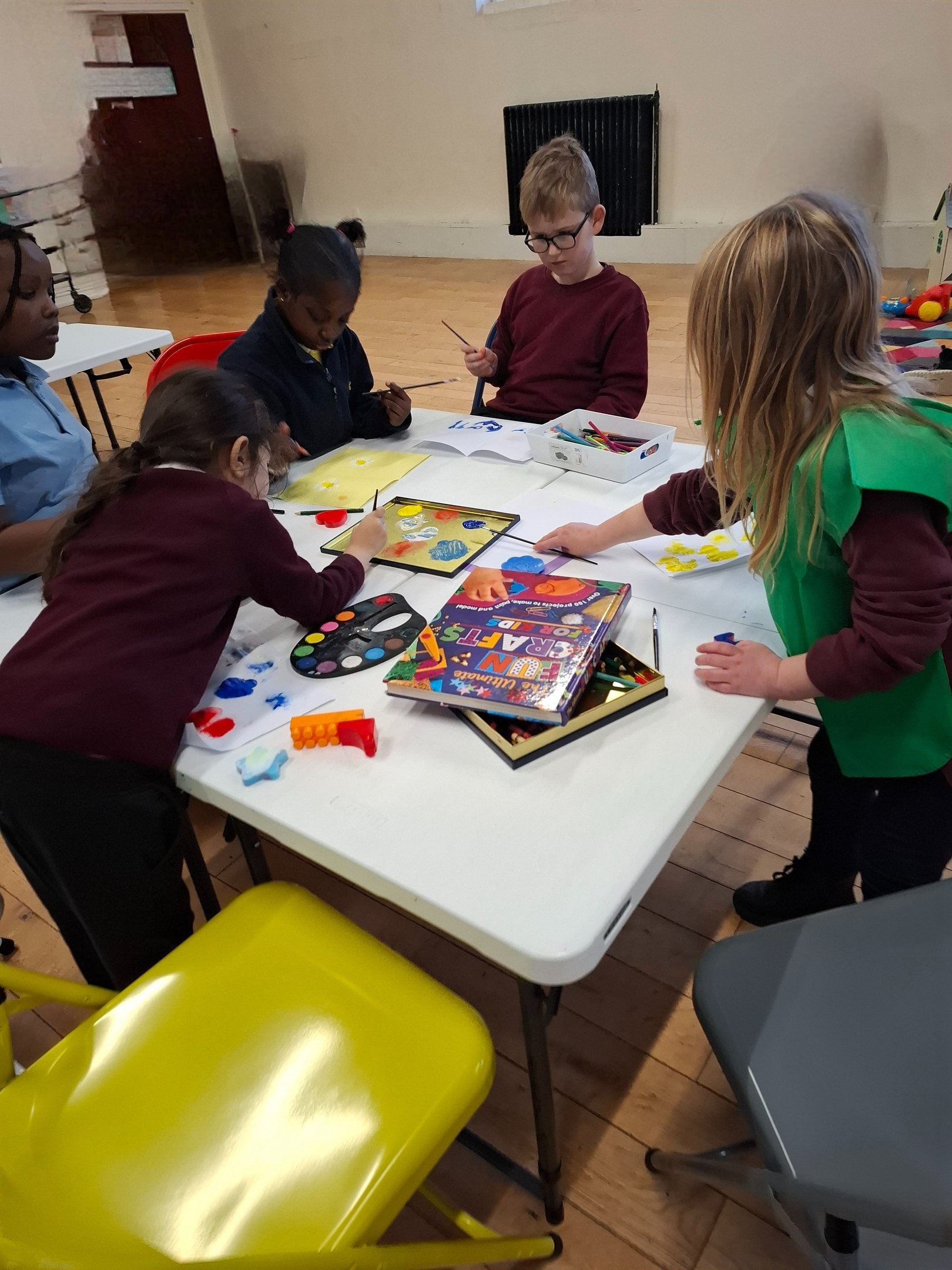 Arts and crafts at Happy Hearts